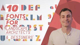 10 Fonts For Landscape Architects Architects & Designers