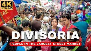 4K Philippines LARGEST Bargain Market  Divisoria Street Walk Tour 2024