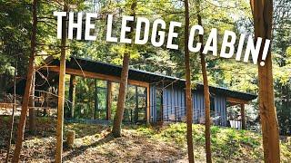 Glass Cabin w Caves & Waterfalls  The Ledge Airbnb Cabin Tour