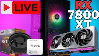 RYZEN 5 5 4600G com RX 7800XT 2024 - Testes em LIVE com Gameplay 2K