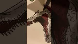 Drawing the Spinosaurus From Jurassic World Camp Cretaceous