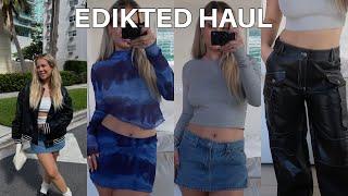 EDIKTED fall try on haul  review + sizing guide with discount count
