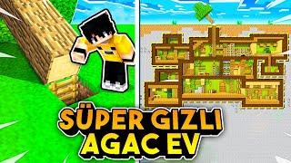 Minecraftta İNANILMAZ GİZLİ EVLER AĞAÇ EV