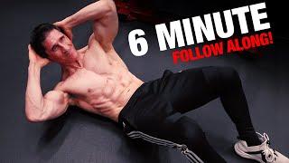 Intense Ab Workout  6 Minutes FOLLOW ALONG