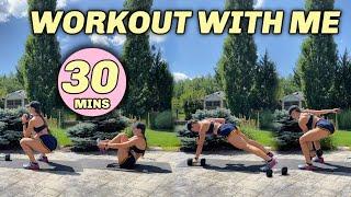 REAL TIME *SWEATY* WORKOUT  dumbbell only HIIT