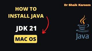 How to Install JavaJDK 21 on Mac OS #java #YouTube #programming #macOS  #m1 #m2  #macbookair #apple