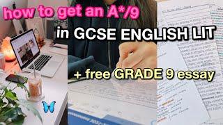 How to get a 9 in GCSE English Literature 2023 + Free Essay  gcse advice english unseen text