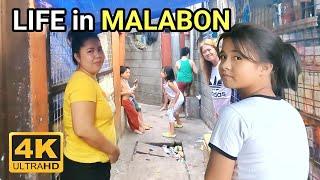 THE OTHER SIDE Of MALABON  Walking Unseen Life Condition in Baritan Malabon Philippines 4K 