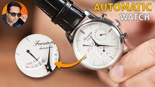FORSINING Automatic Watch with Power Reserve Indicator self wind and manual wind