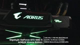 RGB-Beleuchtung der Gigabyte GTX 1080 Ti AORUS Xtreme Edition