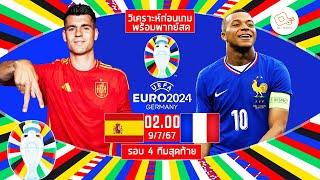  LIVE พากย์บอลสด ยูโร 2024  สเปน 2-1 ฝรั่งเศส รอบรองชนะเลิศ  9-7-67