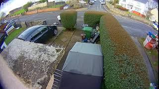 Kid crashes into garden gate on electric bike ORIGINAL