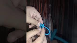 HOW TO TIE ADJUSTABLE LOOP  #SHORTS