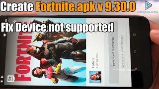 Create Fortnite.apk 9.30.0  Install Any Android Phone