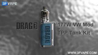 Voopoo Drag 3 177W VW Mod + TPP Tank Kit