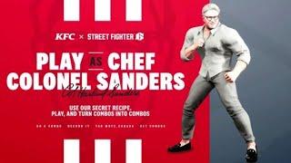 Street Fighter 6 x KFC - The Chef Colonel Sanders is Cooking Up Combos Challenge