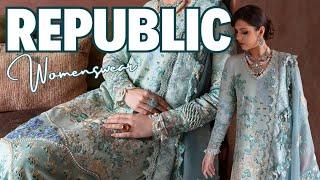 NEW DESIGN  REPUBLIC WOMENSWEAR 2023 ️ AMAANI - EID LUXURY LAWN  NEW ARRIVALS  MASTER REPLICA