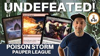 UNDEFEATED AGAIN I played MTG Pauper Poison Storm to a 10-0 trophy with Breath Weapon as the secret