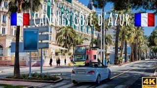 Cannes Côte dAzur French Riviera - France - Beautiful Scenery - Walking Tour 4K Ultra