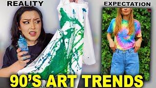 I Tested Weird 90s Art Trends You Forgot About...