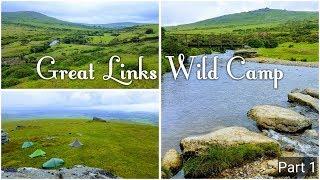 Dartmoor national park wild camp Great Links Tor