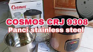 COSMOS CRJ 9308 RICE COOKER PANCI STAINLESS STEEL FOOD GRADE
