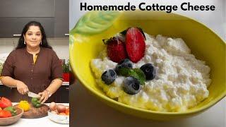 There is 25 grams Protein in 1 cup - Homemade Cottage Cheese Recipe