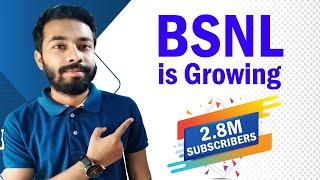 Good News - BSNL is Growing  BSNL Total Users 2.8 Million