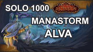 WoW Ascension  Realm First Solo 1000 Manastorm Frozen Reach Alva  Demon and GUN spec got nerfed