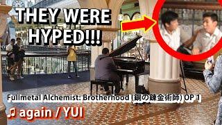 I played FULLMETAL ALCHEMIST BROTHERHOOD OP on piano in public