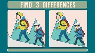 Hey can you Find 3 differences #3  choose fun qui  attention games