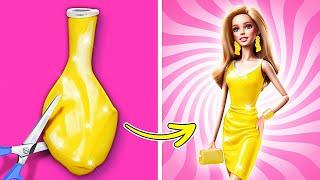 COOLE PUPPENKLEIDUNG HACKS  DIY Makeover Tipps  Reich vs Arm Barbie von 123 GO TRENDS
