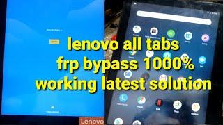 lenovo tab frp bypass without pc  letest solution 1000% working  Lenovo tb x104f frp bypass