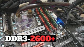 EVGA P55 Classified Overclocks DDR3 Memory to 2600MHz+ CL8-11-7-22 1T