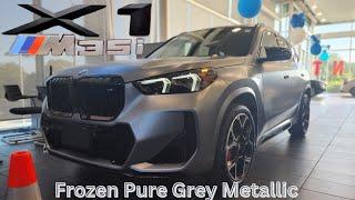 NEW ARRIVAL 2024 BMW X1 M35i Frozen Pure Grey Metallic on Black #bmw #x1 #u11