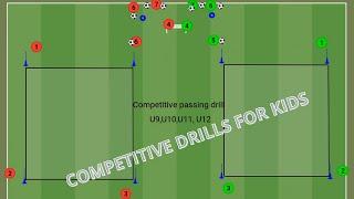 Top 3 Soccer Drills For Kids  Football Passing Drills For Kids U7 U8 U9 U10 #footballtraining