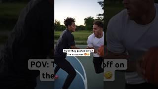 POV They pushed off on the crossover‼️ #basketball #basketballshorts #basketballplayer