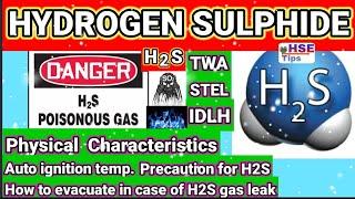 All about H2S  Hydrogen sulphide  H2S  H2S gas  Precautions  How to evaluate 