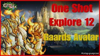 Gems of War - One Shot Explore 12 Team Gaards Avatar. #gemsofwar #crisp-purpose #gemsofwarexplore12