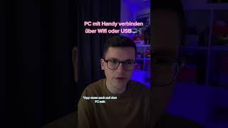 Handy als Webcam am PC nutzen OBS Skype Zoom Discord Teams #obs #webcam #smartphone #shorts