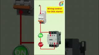 Rangkaian dasar kontaktor  contactor wiring control for DOL starter