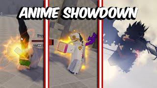 ANIME SHOWDOWN ALL CHARACTERS SHOWCASECOMBOS