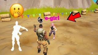 Default Skin Emote Battles E-girls in Fortnite