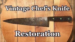 Vintage Chefs Knife Restoration