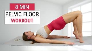 8 MIN PELVIC FLOOR WORKOUT  Strengthen your Pelvic Floor and Core with 16 different exercises