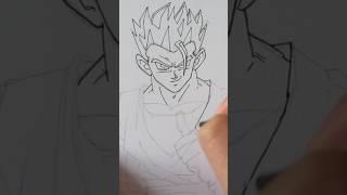 Drawing the Awakened Son Gohan #dragonball #dragonballz #drawing