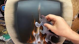 Airbrushing fire with AutoAir colors