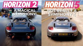 Forza Horizon 5 VS Forza Horizon 2 33 ENGINE SOUNDS COMPARED Logitech G920 Wheel Gameplay 4K