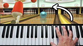 I actually played wii sports with a piano. It did not go well...