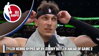 Tyler Herro on Jimmy Butler after Game 2 win ️ HE TOLD ME TO LEAD THESE GUYS  NBA on ESPN